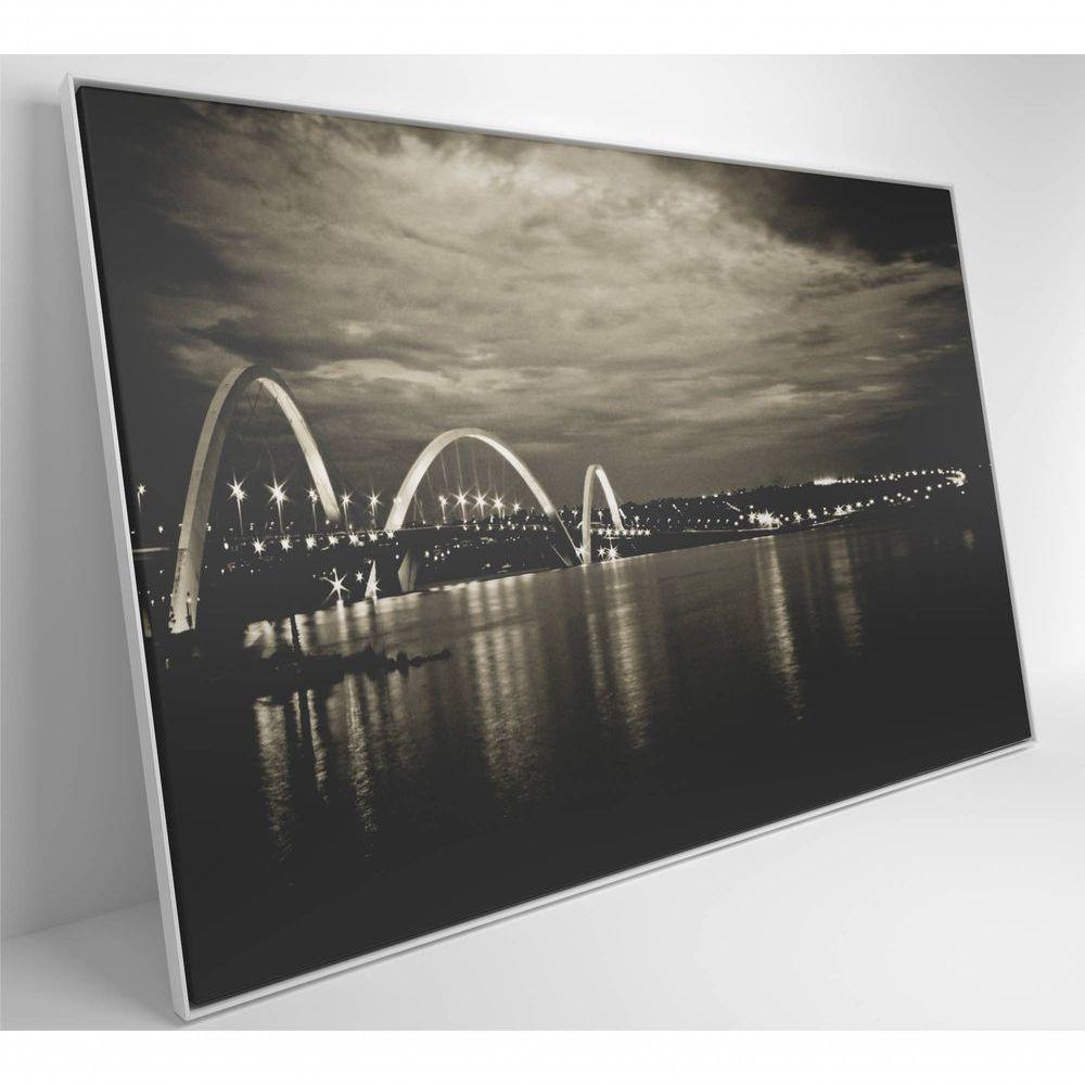 Quadro Ponte Jk Brasília 90x60 Cm Tecido Canvas - 7