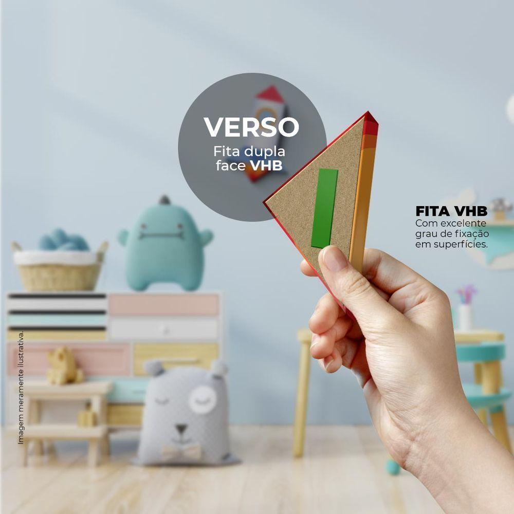 Foguetinho - Quadro Ou Placa Decorativa Com 6 Peças 15mm - 3