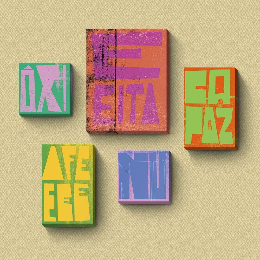 Interjeições Brasileiras - Quadro Ou Placa Com 5 Peças 15mm - 1