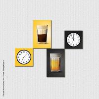 Despertar E Anoitecer - Quadro Ou Placa Com 4 Peças 6mm - 1