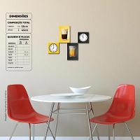 Despertar E Anoitecer - Quadro Ou Placa Com 4 Peças 6mm - 5