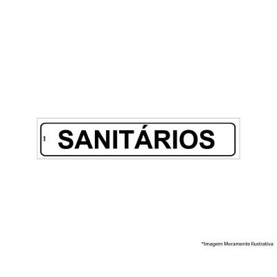 Placa Sinal.Pvc 05X25Cm Sanitarios Ref2520