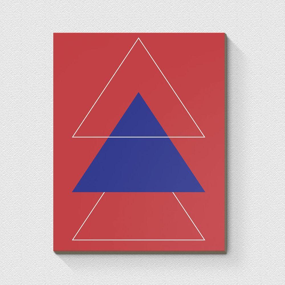 Triângulos - Quadro Ou Placa Decorativa Com 1 Peça 6mm - 1