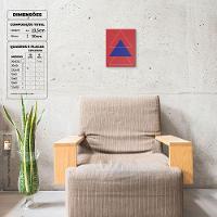 Triângulos - Quadro Ou Placa Decorativa Com 1 Peça 6mm - 5