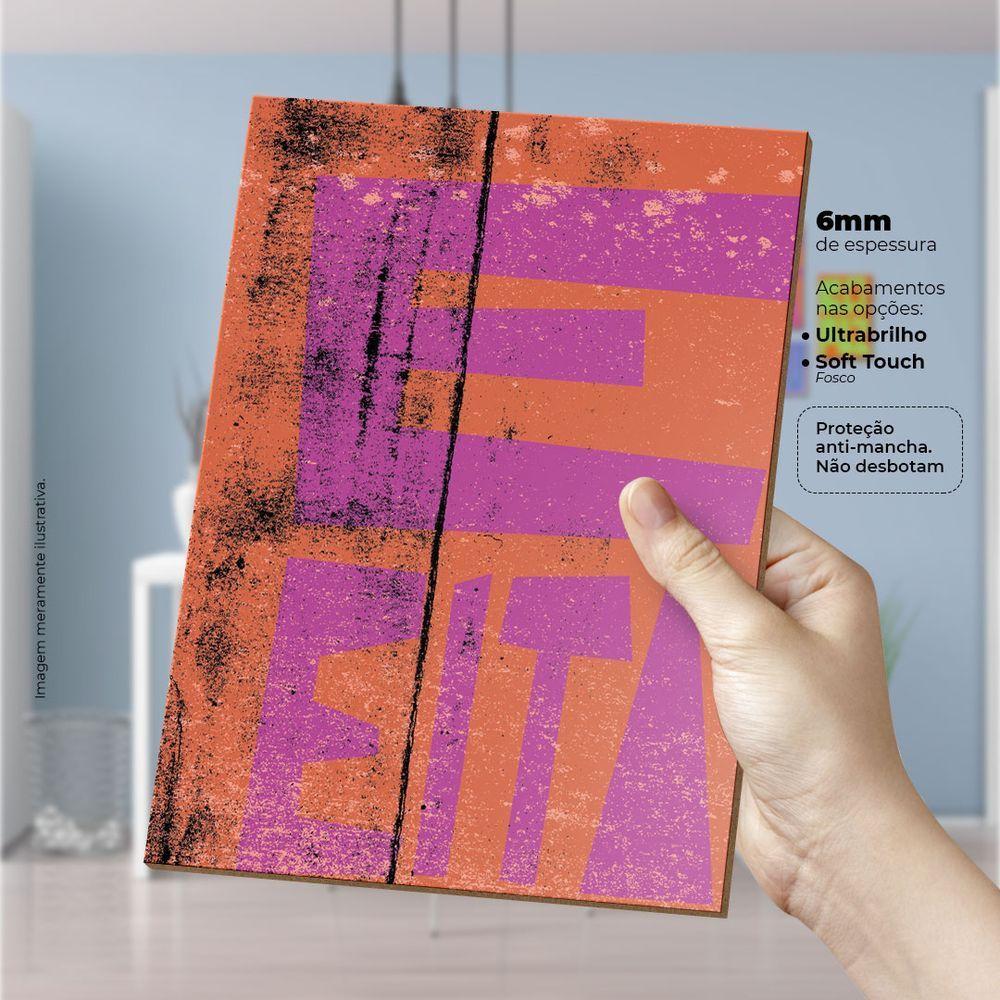 Interjeições Brasileiras - Quadro Ou Placa Com 5 Peças 6mm - 4