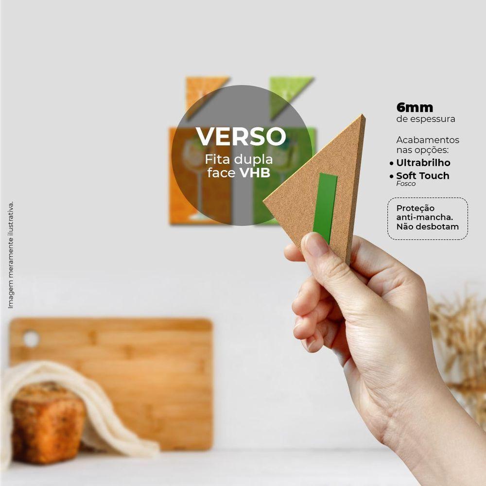 Vai Um Drink Aí? - Quadro Ou Placa Com 4 Peças 6mm - 3