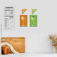 Vai Um Drink Aí? - Quadro Ou Placa Com 4 Peças 6mm - 5