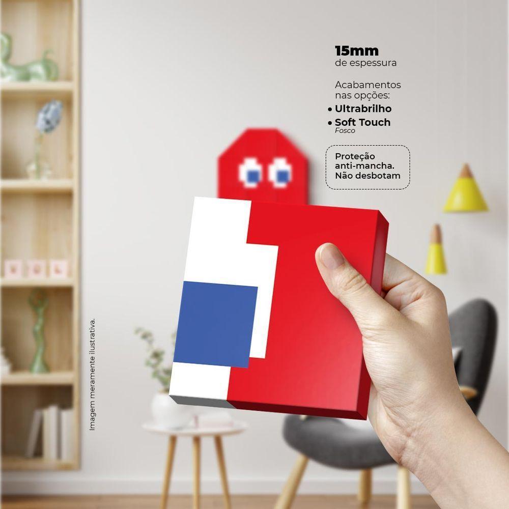 Fantasminha Vermelho Quadro Com 12 Peças 15Mm Ultra-Brilho - 4