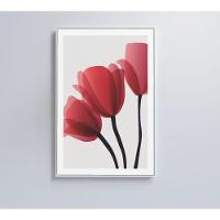 Quadro Pintura 3 Rosas 40x60 Cm Tecido Canvas - 6