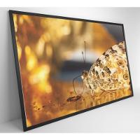 Quadro Borboleta Dourada 90x60 Cm Tecido Canvas - 5