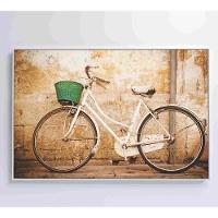 Quadro Bicicleta Clássica 90x60 Cm Tecido Canvas - 1