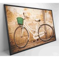 Quadro Bicicleta Clássica 90x60 Cm Tecido Canvas - 13
