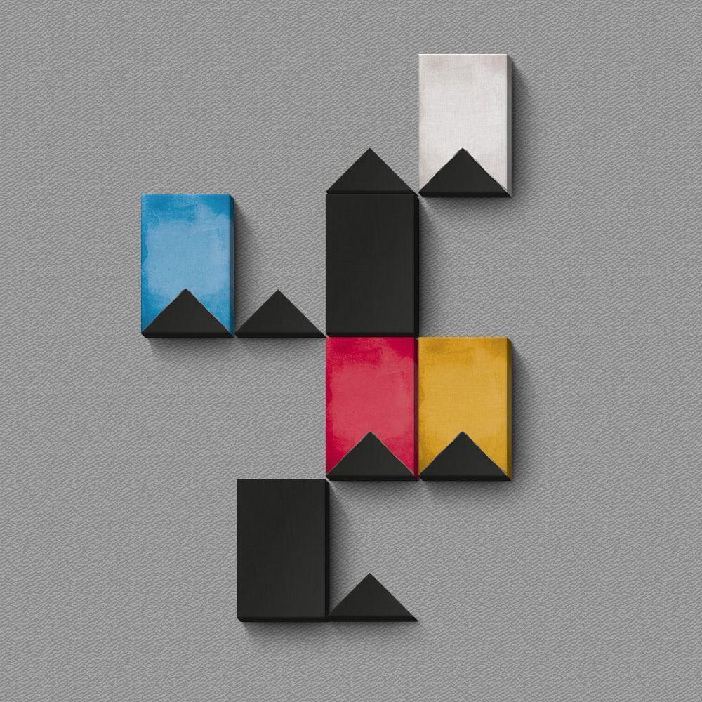 Volpi - Quadro Ou Placa Decorativa Com 9 Peças 15mm - 1