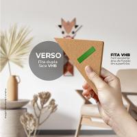 Girafa Mascando Chiclete Quadro Com 14 Peças 6mm Placa Ultra-brilho - 3