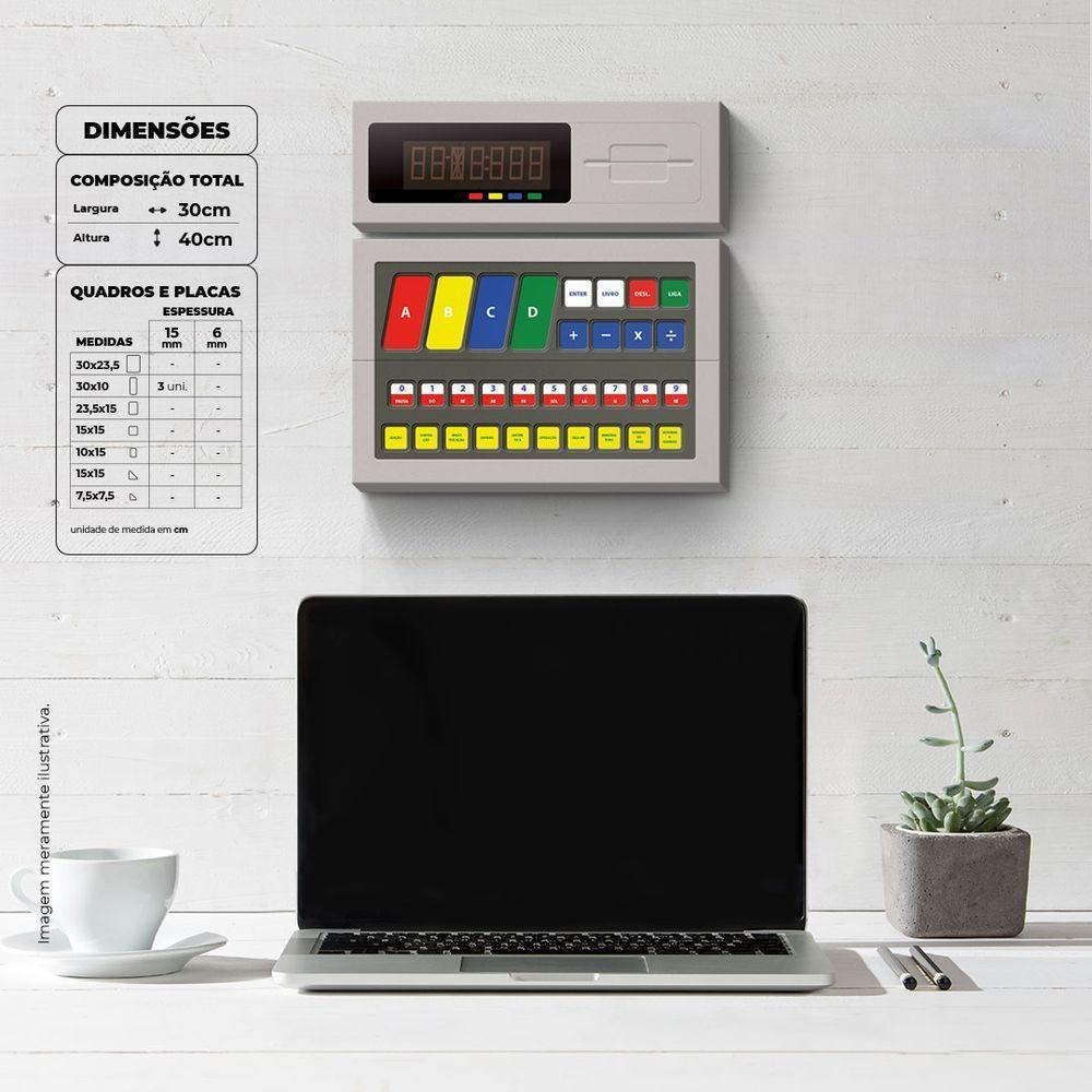 Pense Bem - Quadro Ou Placa Decorativa Com 3 Peças 15mm - 5