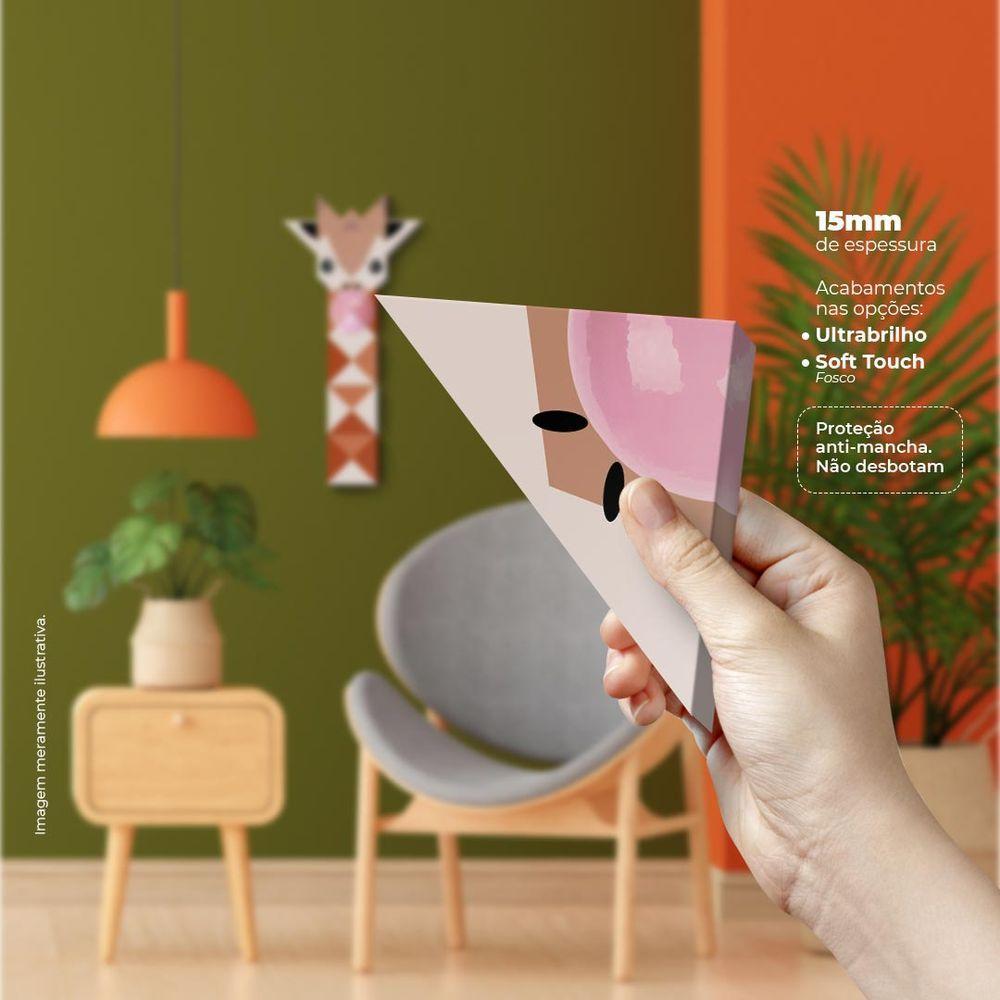 Girafa Mascando Chiclete Quadro Com 14 Peças 15mm Ultra-brilho - 3