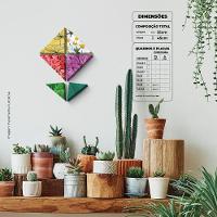 Flor Textura Quadro Com 6 Peças 15Mm Soft Touch - 5