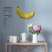 Banana Quadro Com 5 Peças 15Mm Ultra-Brilho - 5