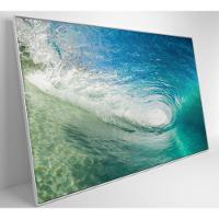 Quadro Ondas 120x80 Cm Vidro Impresso - 8