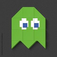 Fantasminha Verde Quadro Com 12 Peças 15Mm Soft Touch - 1