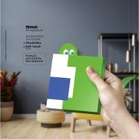 Fantasminha Verde Quadro Com 12 Peças 15Mm Soft Touch