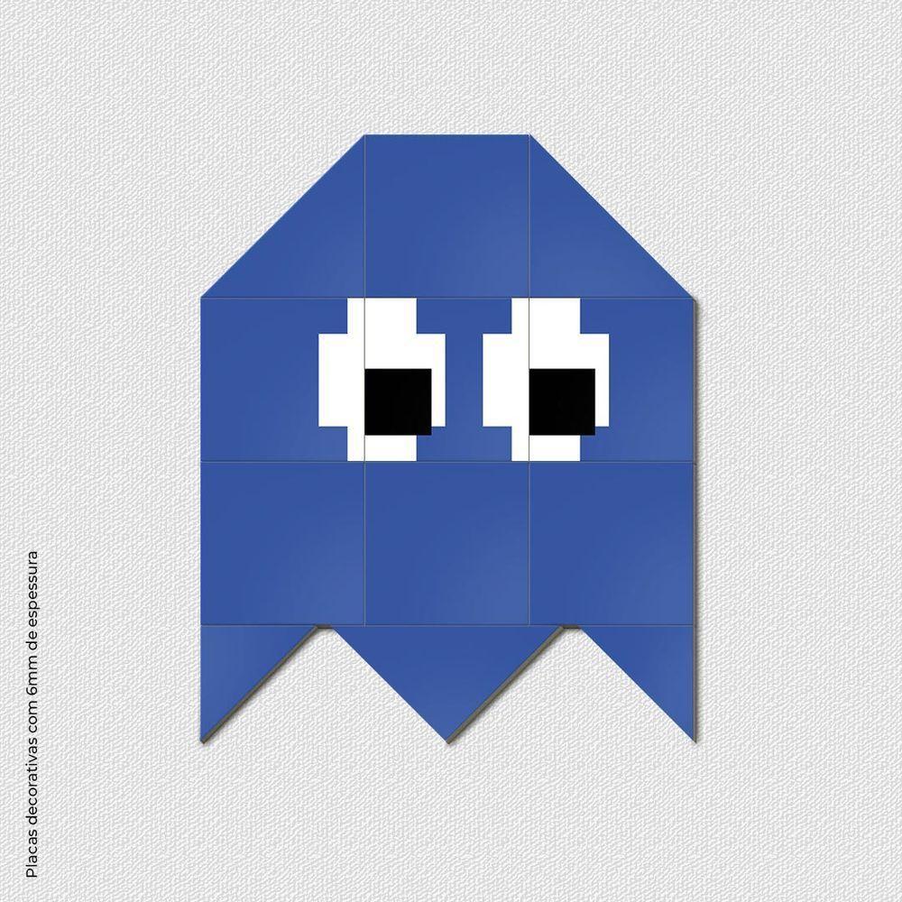 Fantasminha Azul Quadro Com 12 Peças 6Mm Placa Soft Touch - 1