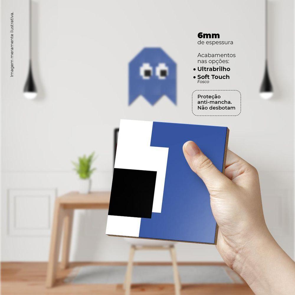 Fantasminha Azul Quadro Com 12 Peças 6Mm Placa Soft Touch - 4