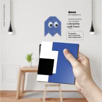 Fantasminha Azul Quadro Com 12 Peças 6Mm Placa Soft Touch