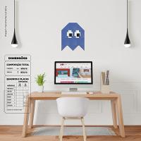 Fantasminha Azul Quadro Com 12 Peças 6Mm Placa Soft Touch - 5