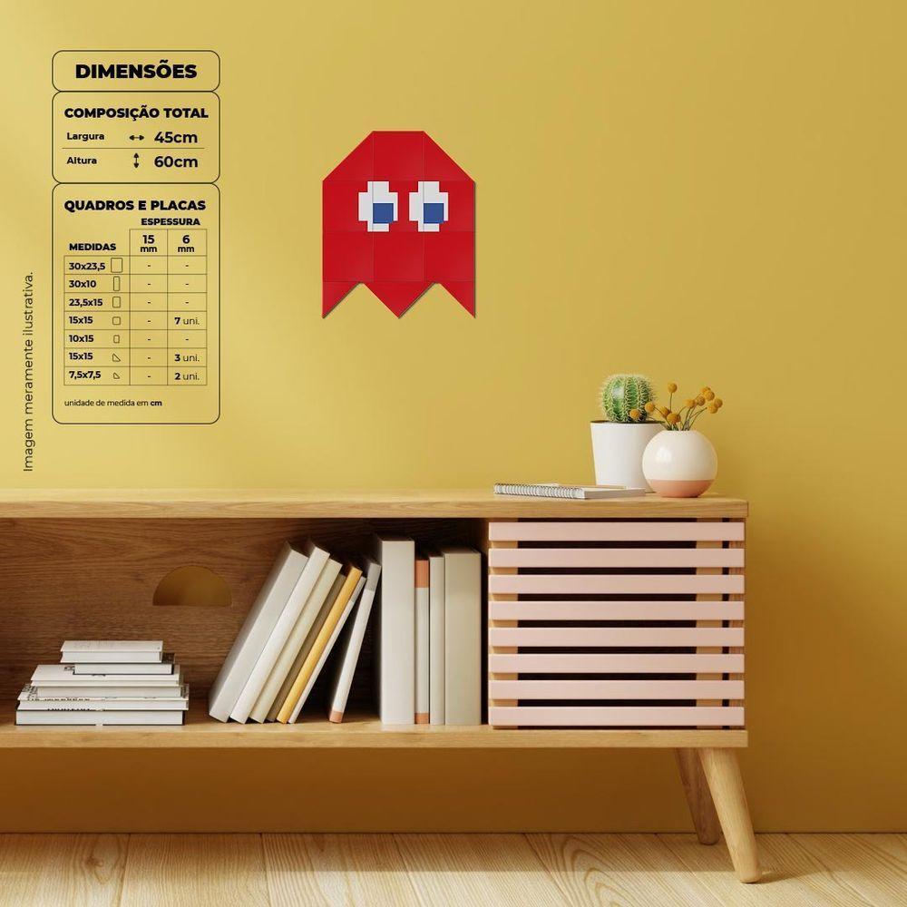 Fantasminha Vermelho Quadro Com 12 Peças 6Mm - 4