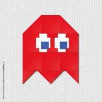 Fantasminha Vermelho Quadro Com 12 Peças 6Mm - 1