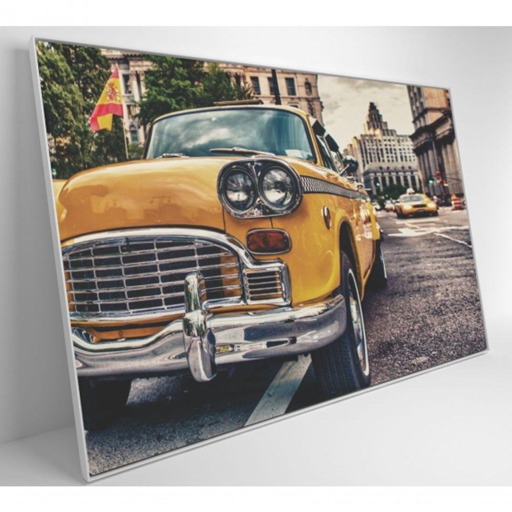 Quadro Táxi Carros Clássicos 90x60 Cm Tecido Canvas - 7