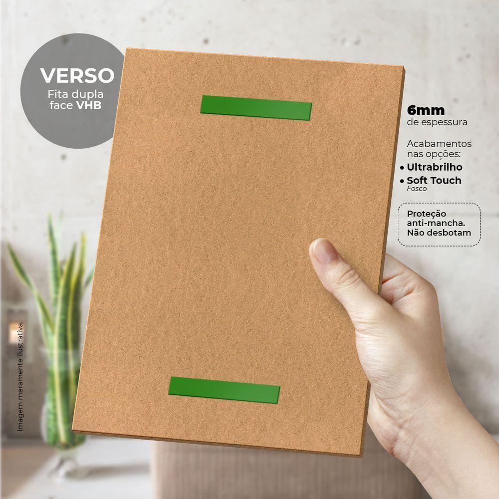 Triângulos - Quadro Ou Placa Decorativa Com 1 Peça 6mm - 3