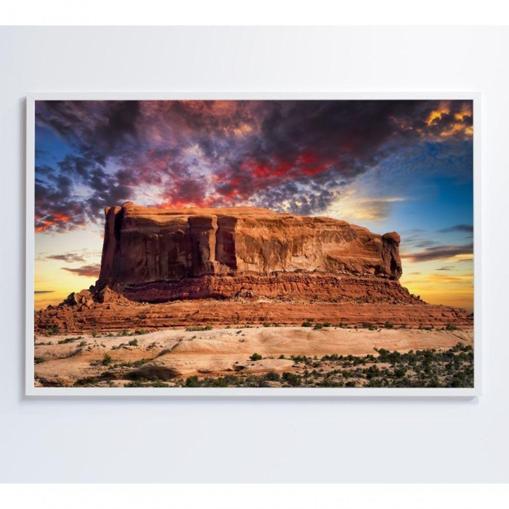 Quadro Decorativo Deserto Butte Utah 60x40 Cm Tecido Canvas - 3