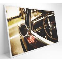 Quadro Retrovisor Carro Clássico 60x40 Cm Tecido Canvas - 8