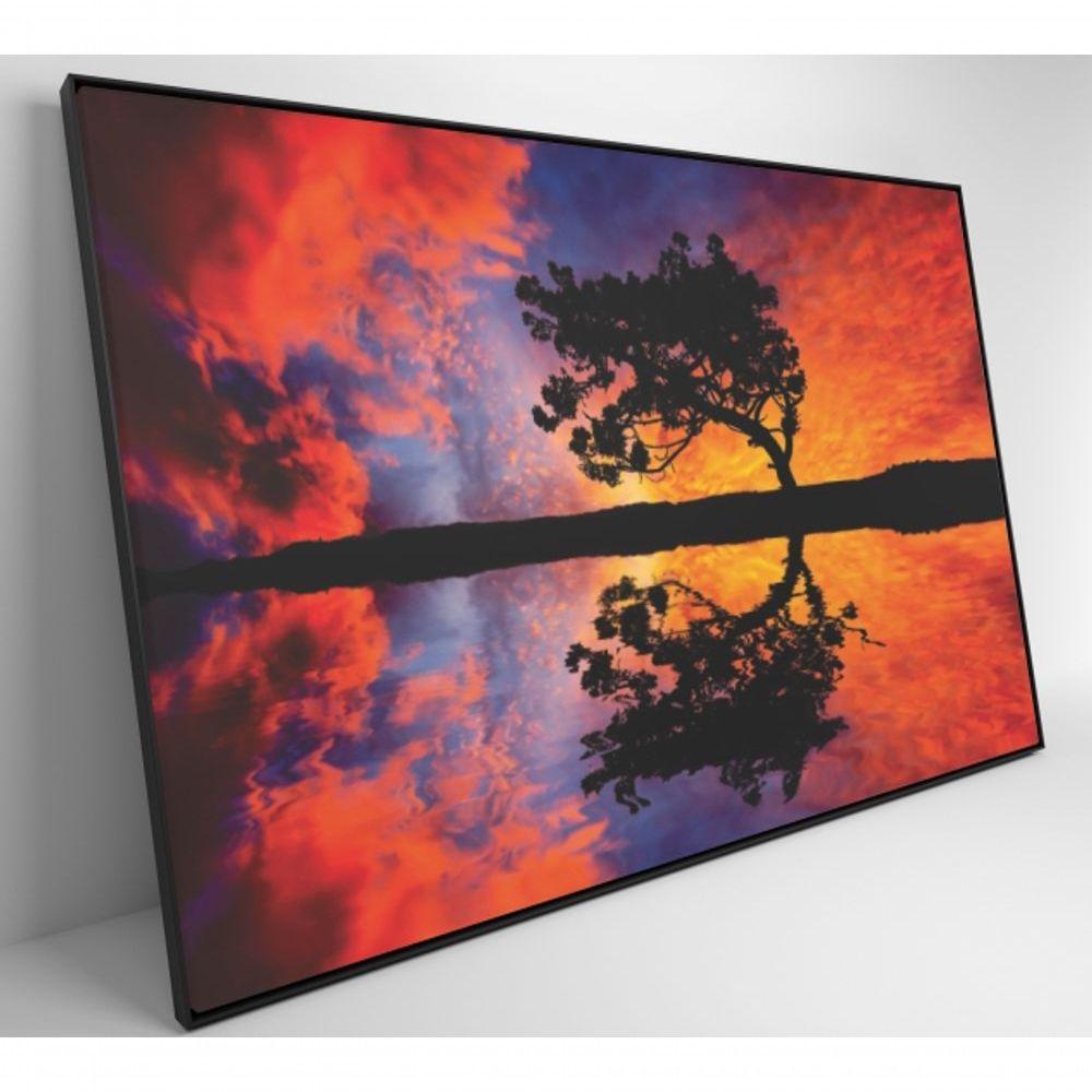 Quadro árvore Por Do Sol 90x60 Cm Tecido Canvas - 6