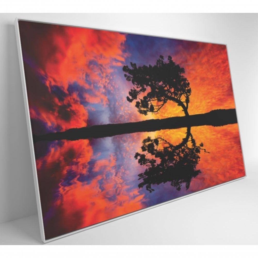 Quadro árvore Por Do Sol 90x60 Cm Tecido Canvas - 7