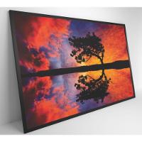 Quadro árvore Por Do Sol 90x60 Cm Tecido Canvas - 12