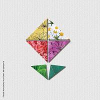 Flor Textura Quadro Com 6 Peças 6Mm Placa Ultra-Brilho - 1