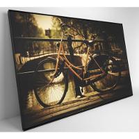 Quadro Bicicleta Na Ponte 90x60 Cm Tecido Canvas - 5