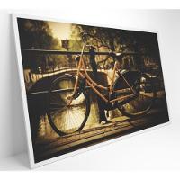 Quadro Bicicleta Na Ponte 90x60 Cm Tecido Canvas - 8