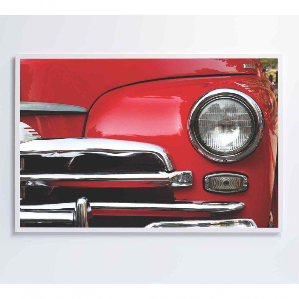 Quadro Frente Carro Clássico 60x40 Cm Tecido Canvas - 5