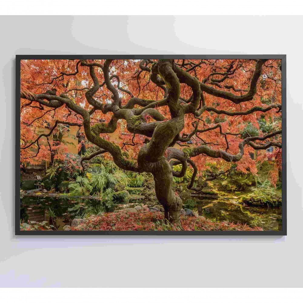 Quadro Sakura Rosa Outono 120x80 Cm Tecido Canvas - 5