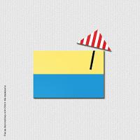 Praia Flat Quadro Com 3 Peças 15mm Soft Touch - 1