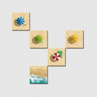 Guardas-sol - Quadro Ou Placa Decorativa Com 5 Peças 6mm - 1