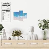 Praia Quadro Com 3 Peças 6mm Placa Ultra-brilho - 5