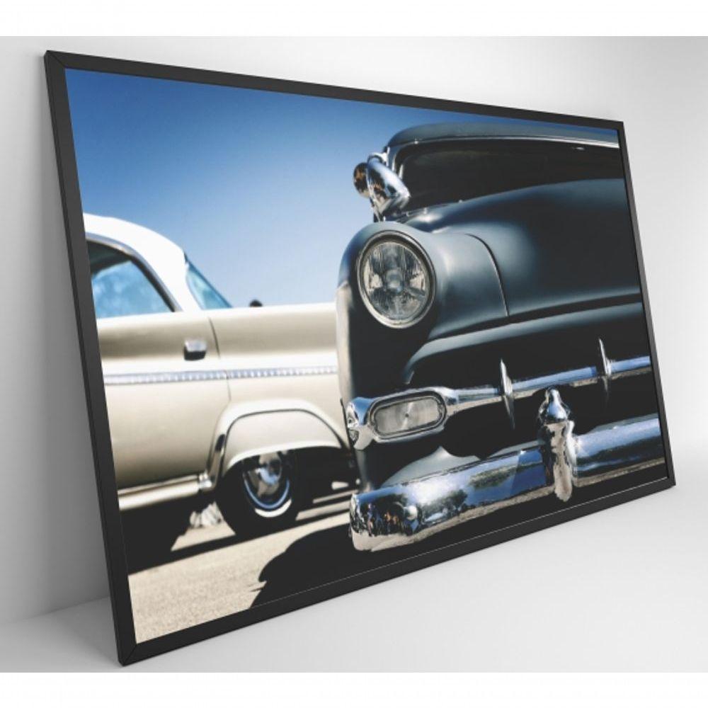 Quadro Carros Clássicos 120x80 Cm Tecido Canvas - 8