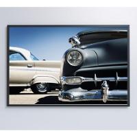 Quadro Carros Clássicos 120x80 Cm Tecido Canvas