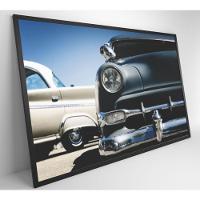 Quadro Carros Clássicos 120x80 Cm Tecido Canvas - 8