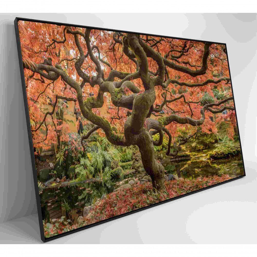 Quadro Sakura Rosa Outono 60x40 Cm Tecido Canvas - 6